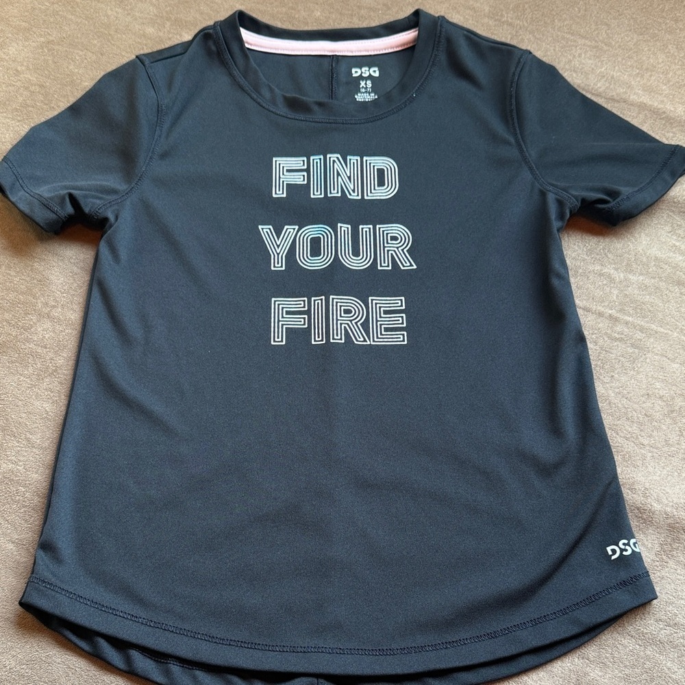 DSG Kids black Motivational Tee